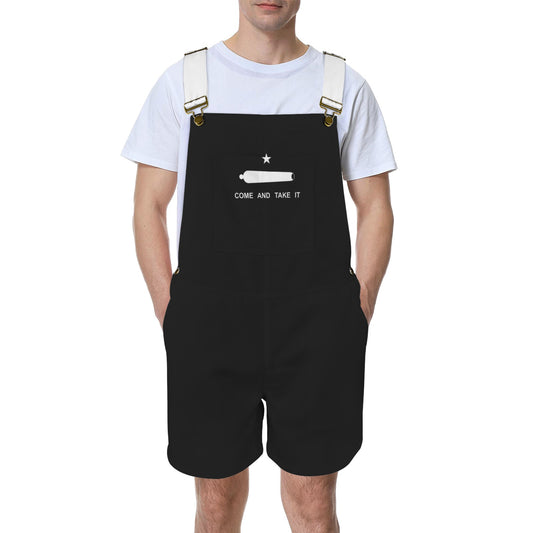 Come and Take It Flag Inspired Unisex Suspender Jumpsuit