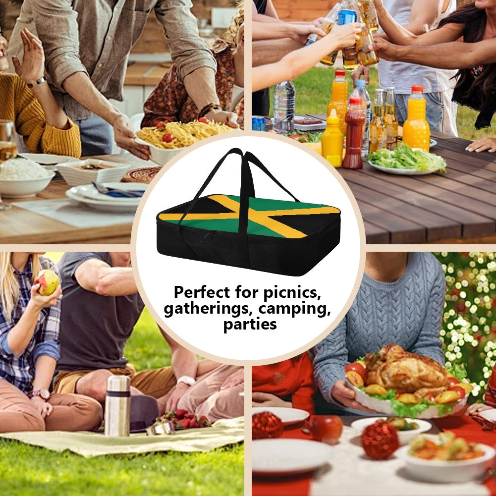 [Brand] food carrier used during various outdoor and indoor gatherings.