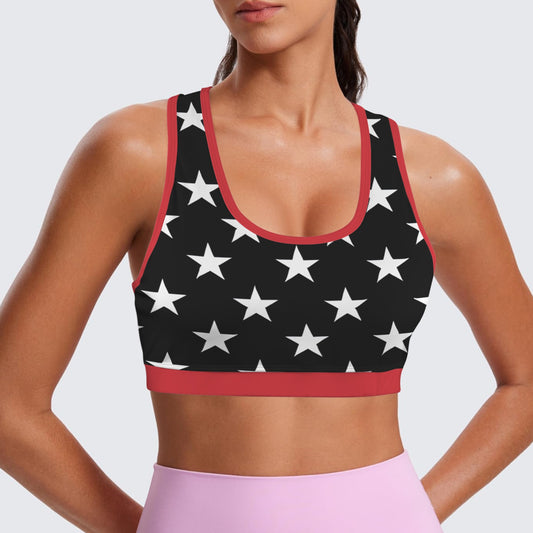 Thin Red Line Flag Racerback Sports Bra