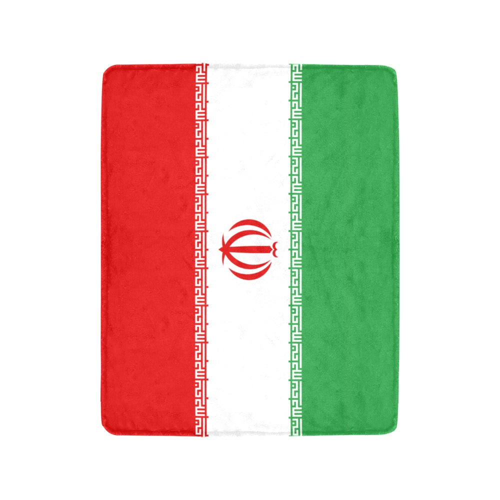 Luv My Flag blanket featuring the Iranian flag design.