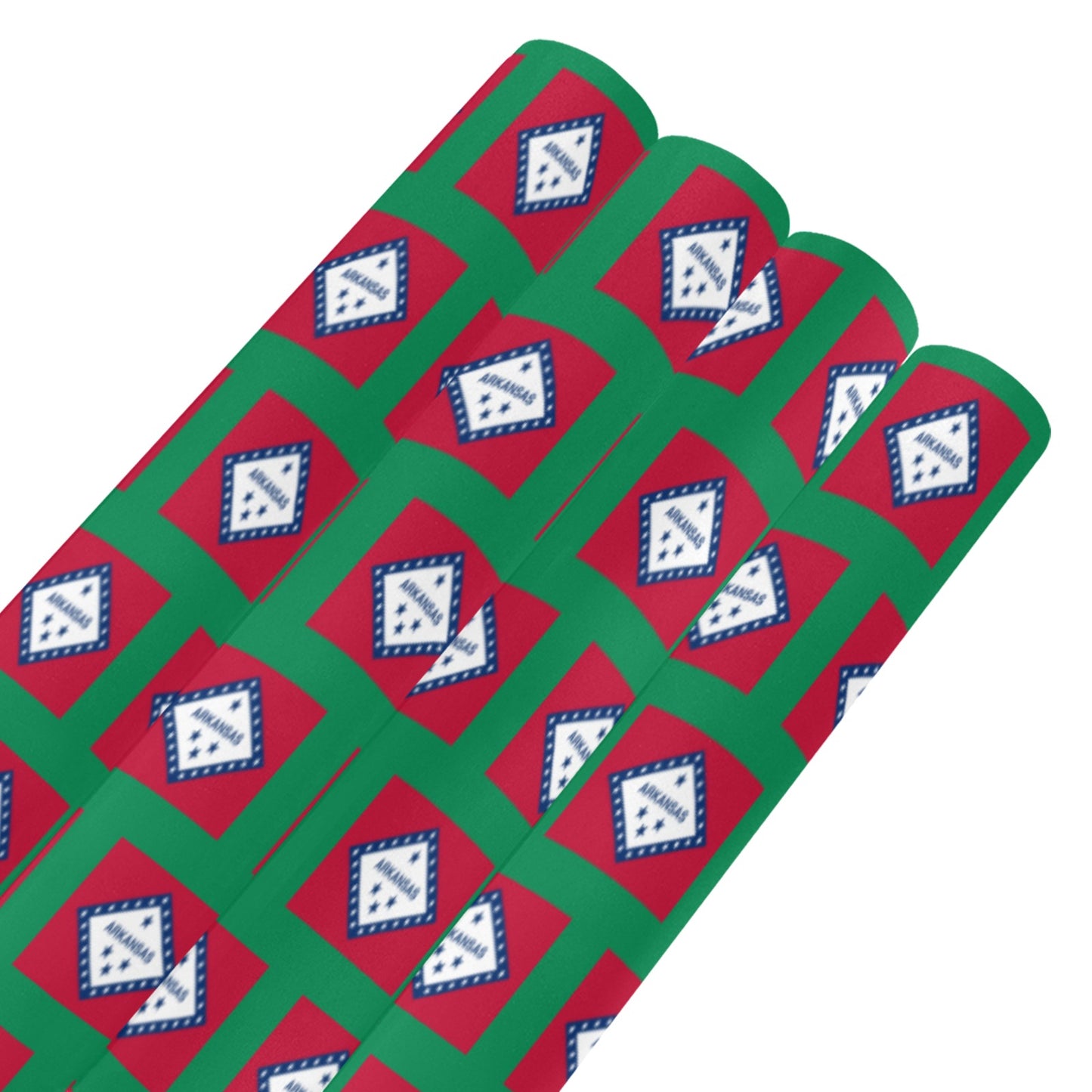 Arkansas Flag Custom Gift Wrapping Paper 58"x 22.5" (4 Rolls)