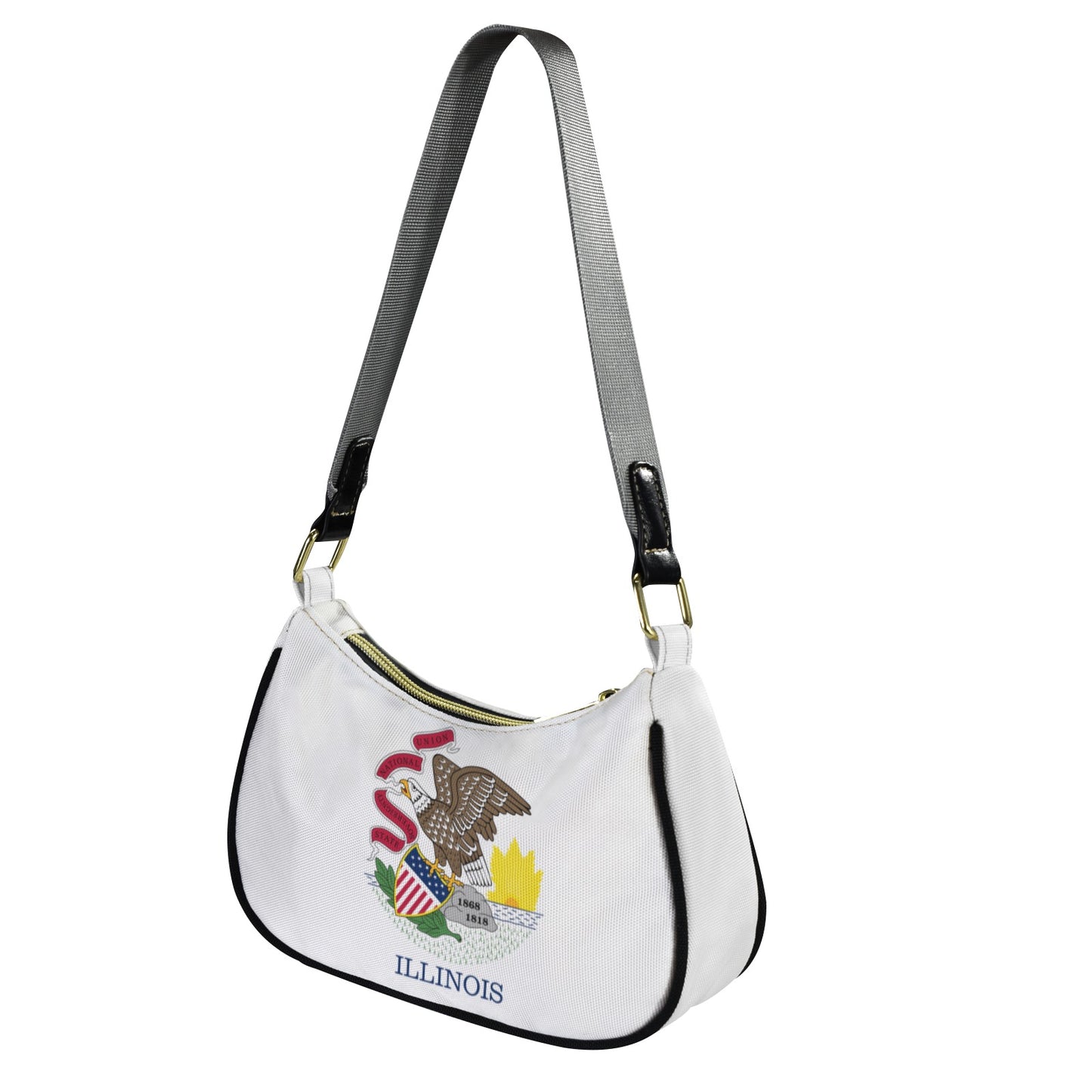 Illinois Flag Inspired Women's Shoulder Bag