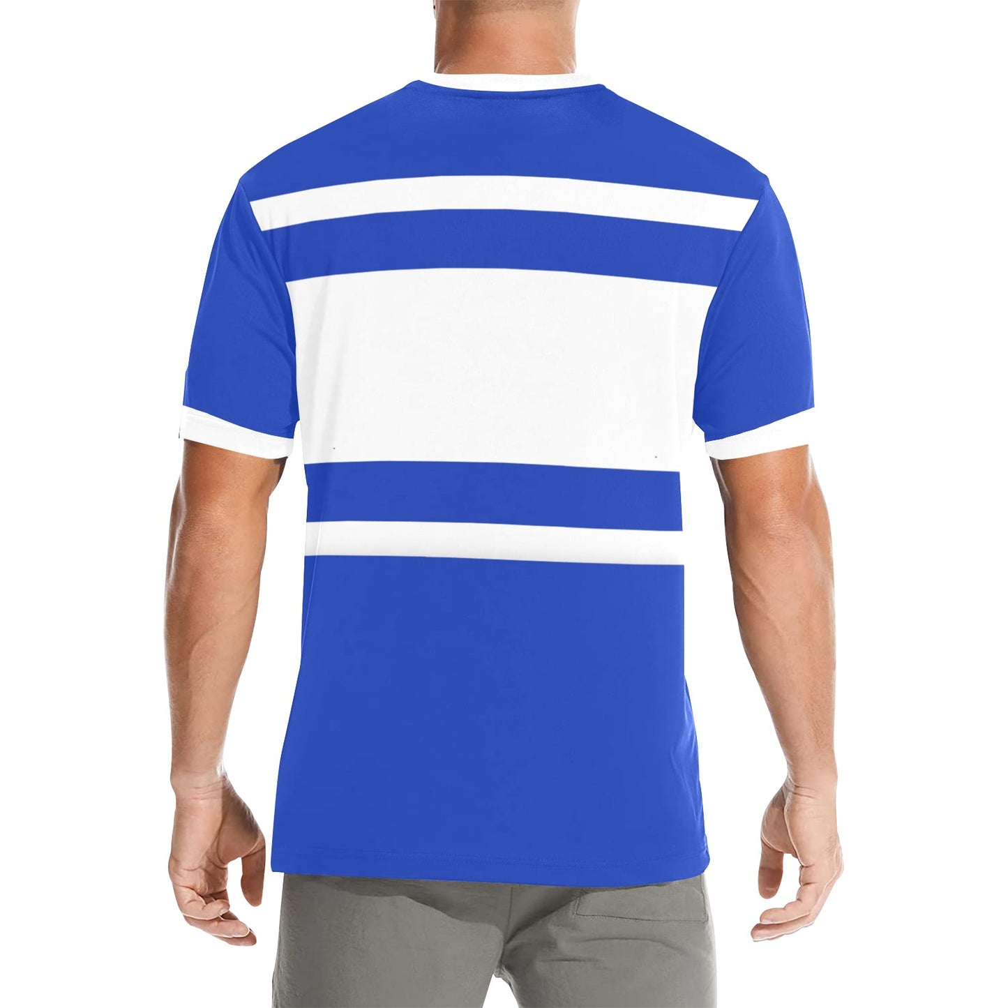 Israel Flag Men's Crew Neck T-Shirt (Made in USA)