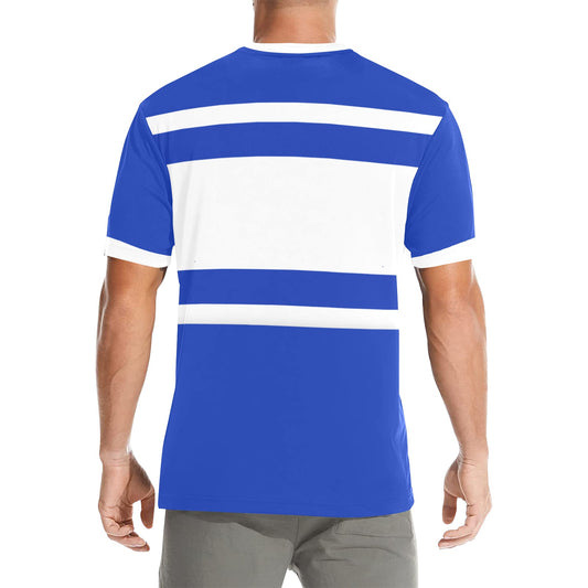 Israel Flag Men's Crew Neck T-Shirt (Made in USA)