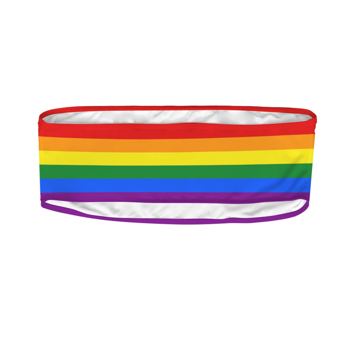 Rainbow Flag Inspired Bandeau Tube Bikini Top