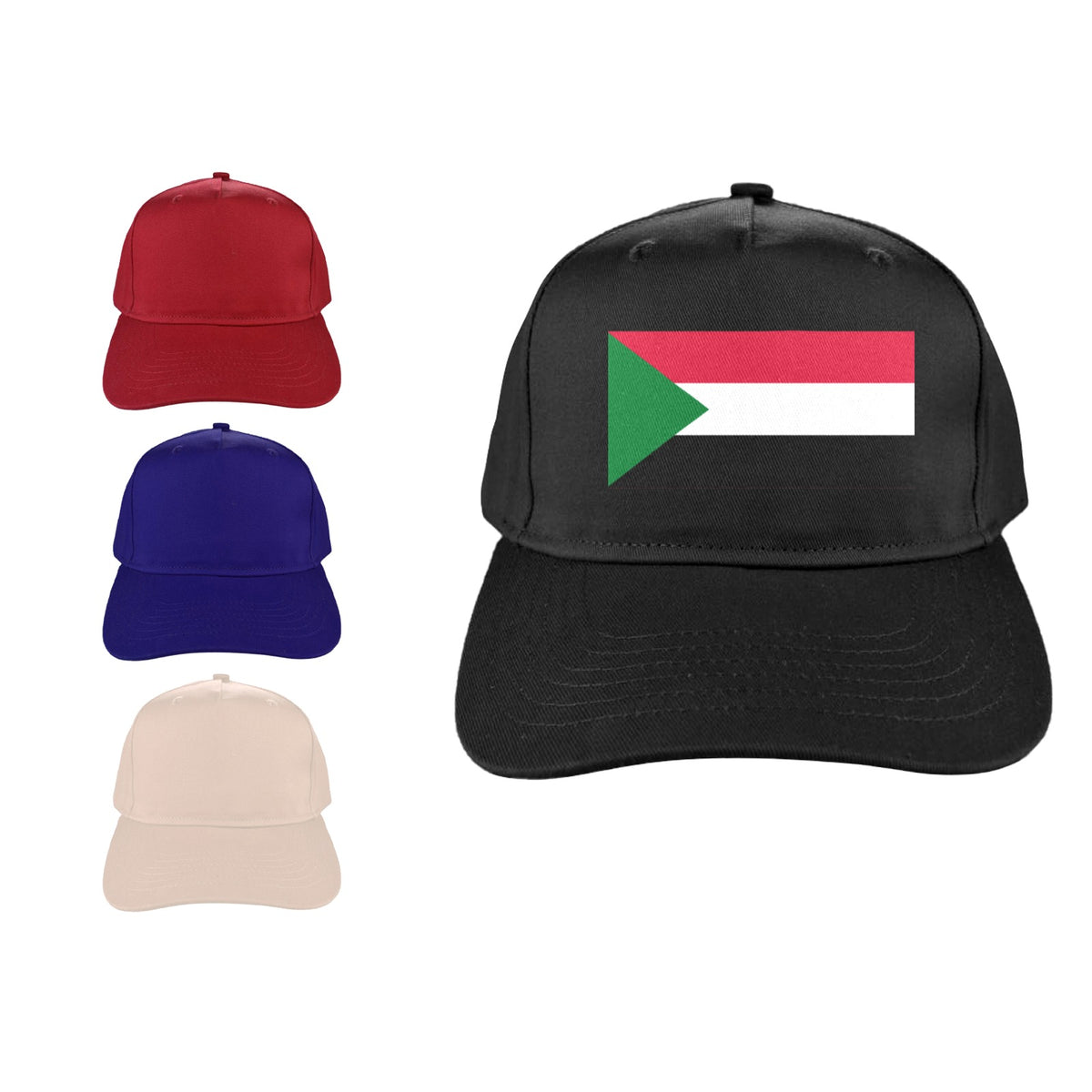 Sudan Flag Inspired Baseball Cap | Printed in the USA