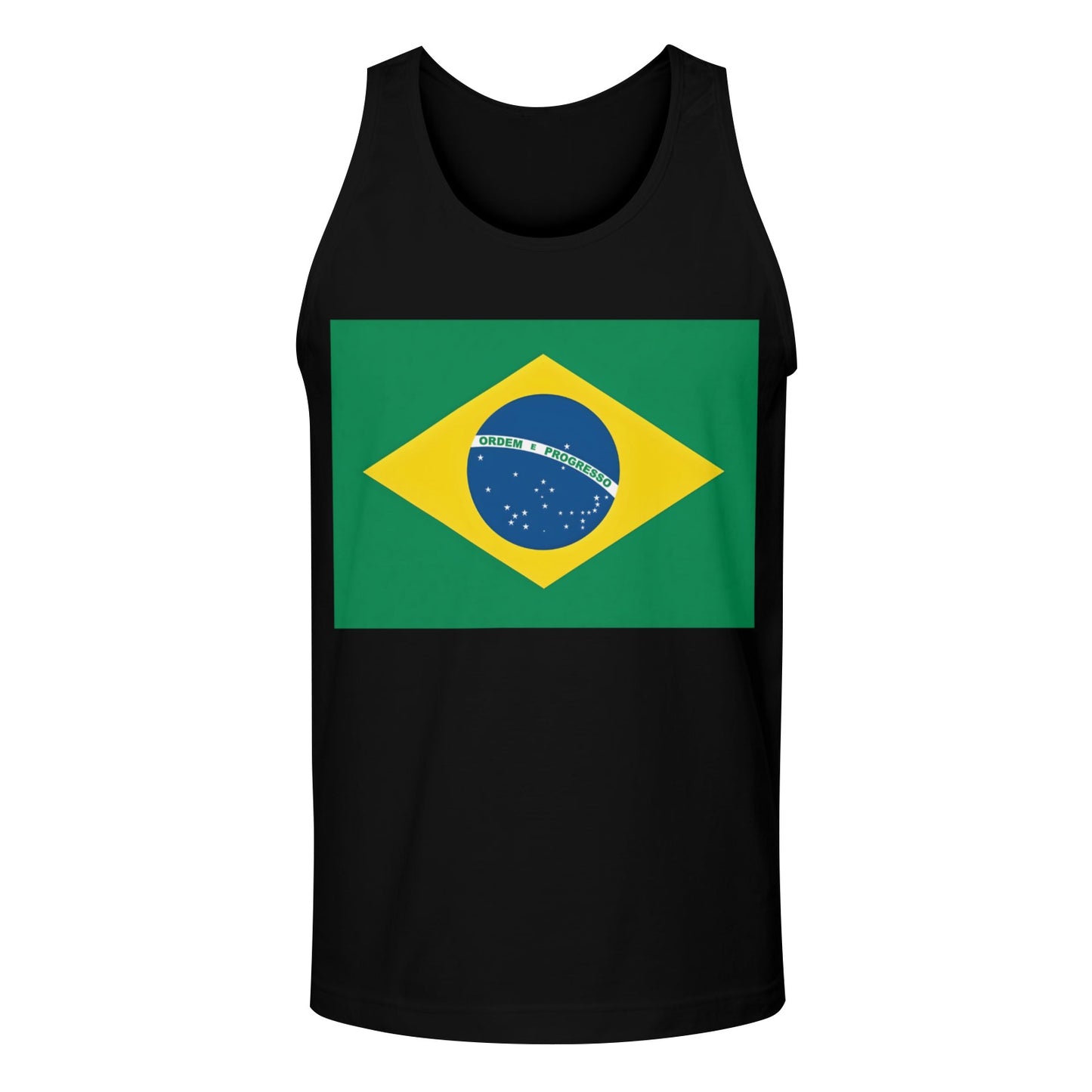 Brazil Flag Men's Tank Top (Front Printing) | Ships from USA