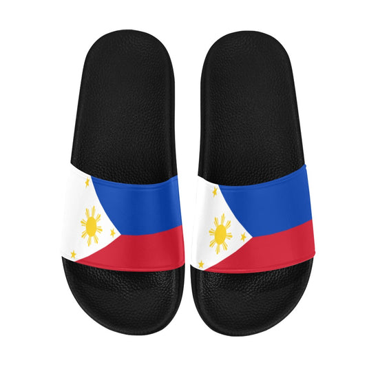 Phillipines Flag Inspired Women's Slide Sandals