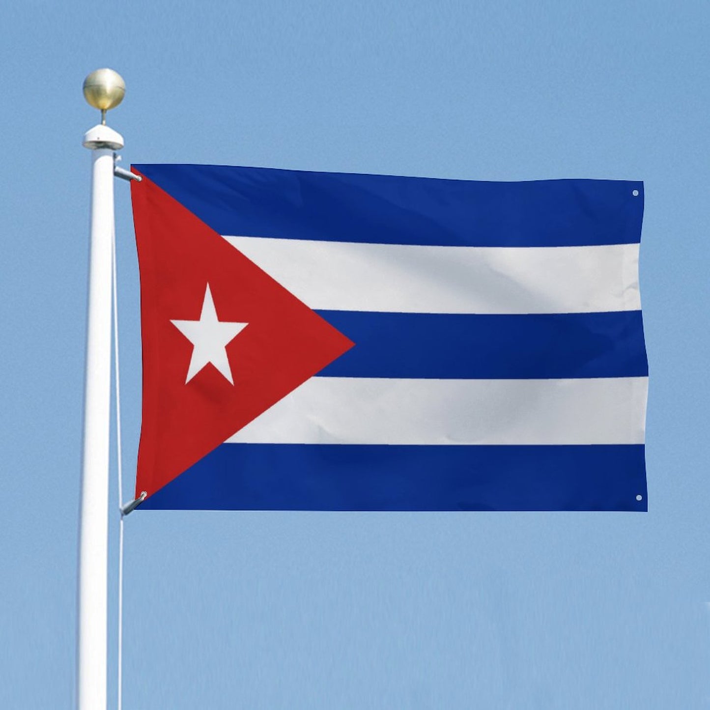 Cuba Flag Inspired Wall Mount Flag with Four Grommets (35x59 in)