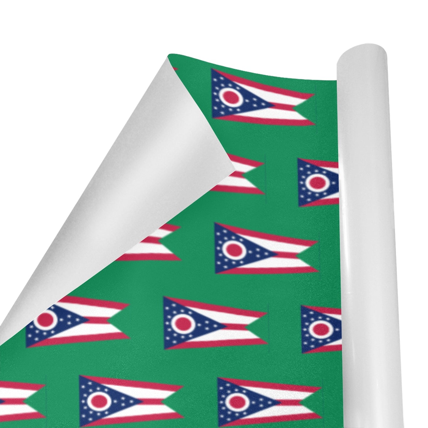 Ohio Flag Custom Gift Wrapping Paper 58"x 22.5" (4 Rolls)