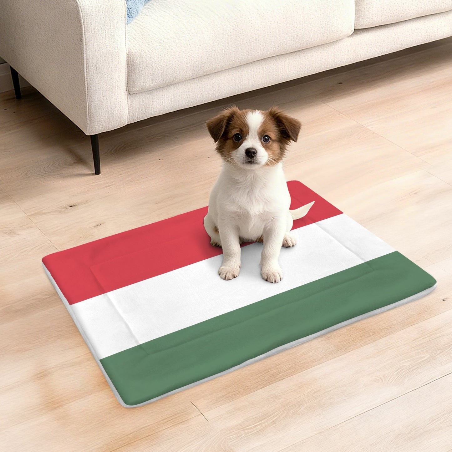 Hungary Flag Inspired Pet Mat 25x18inch (Made in the USA)