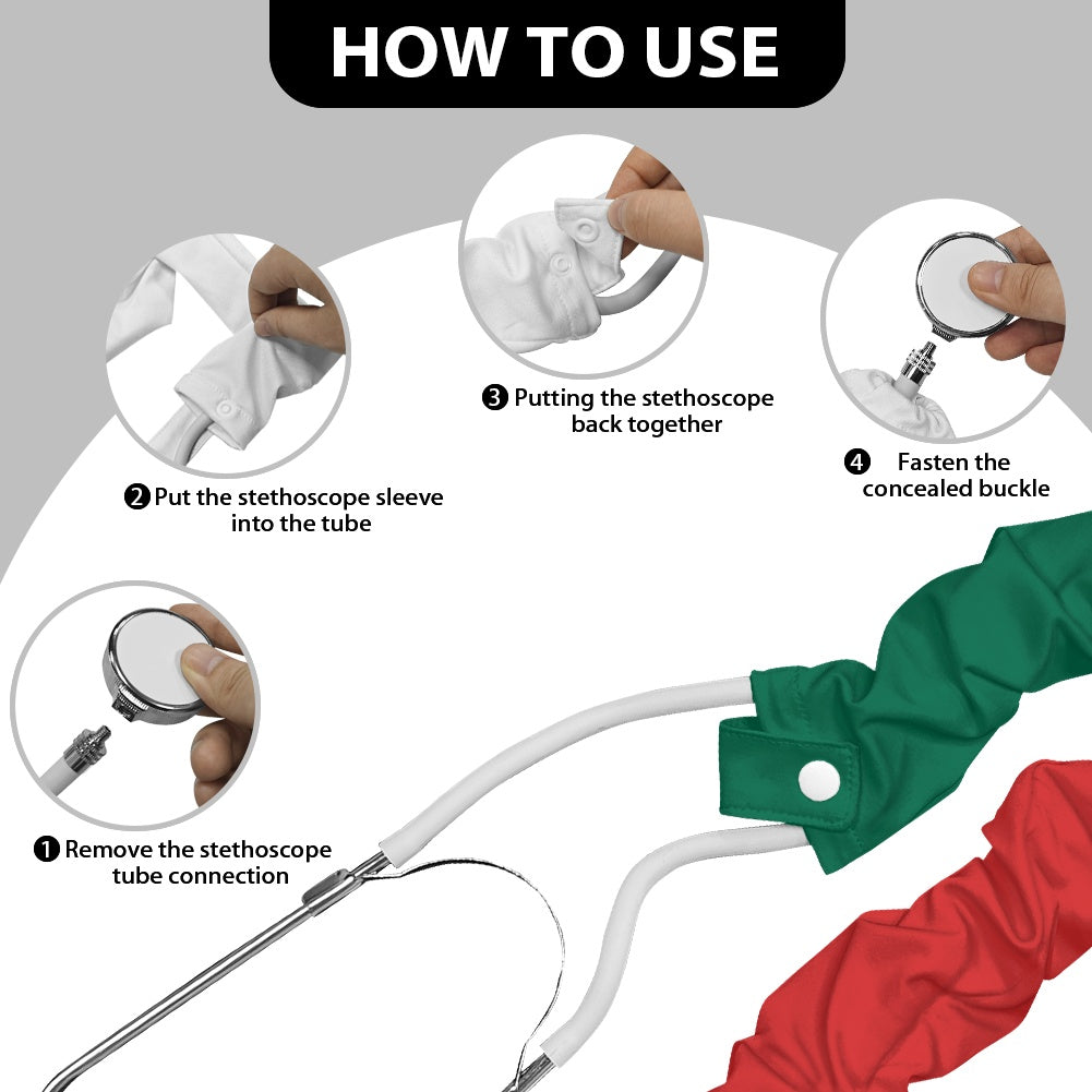 Mexico Flag Inspired Stethoscope Protective Cover
