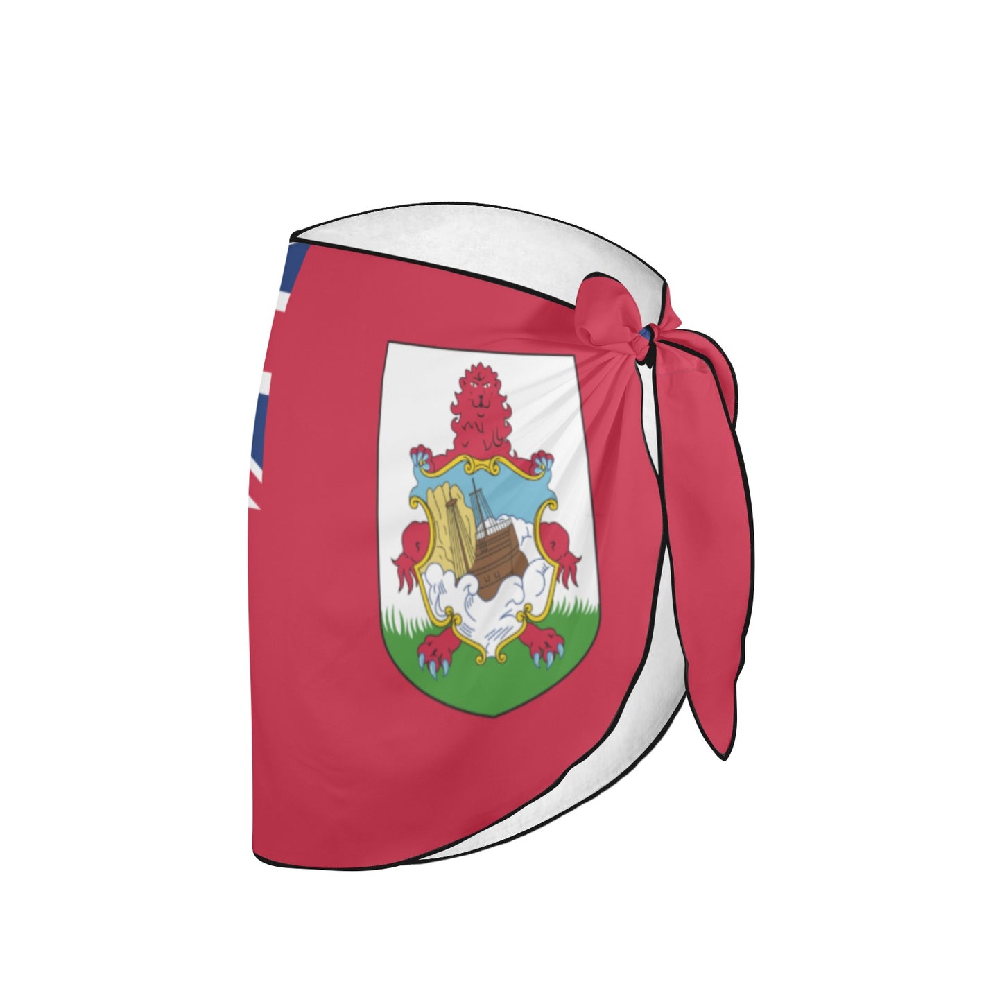 [Brand] Bermuda flag-themed sarong with coat of arms design.