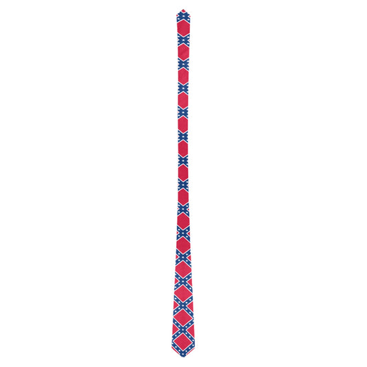 Confederate Battle Flag Pattern Style-2 Classic Necktie (Two Sides)