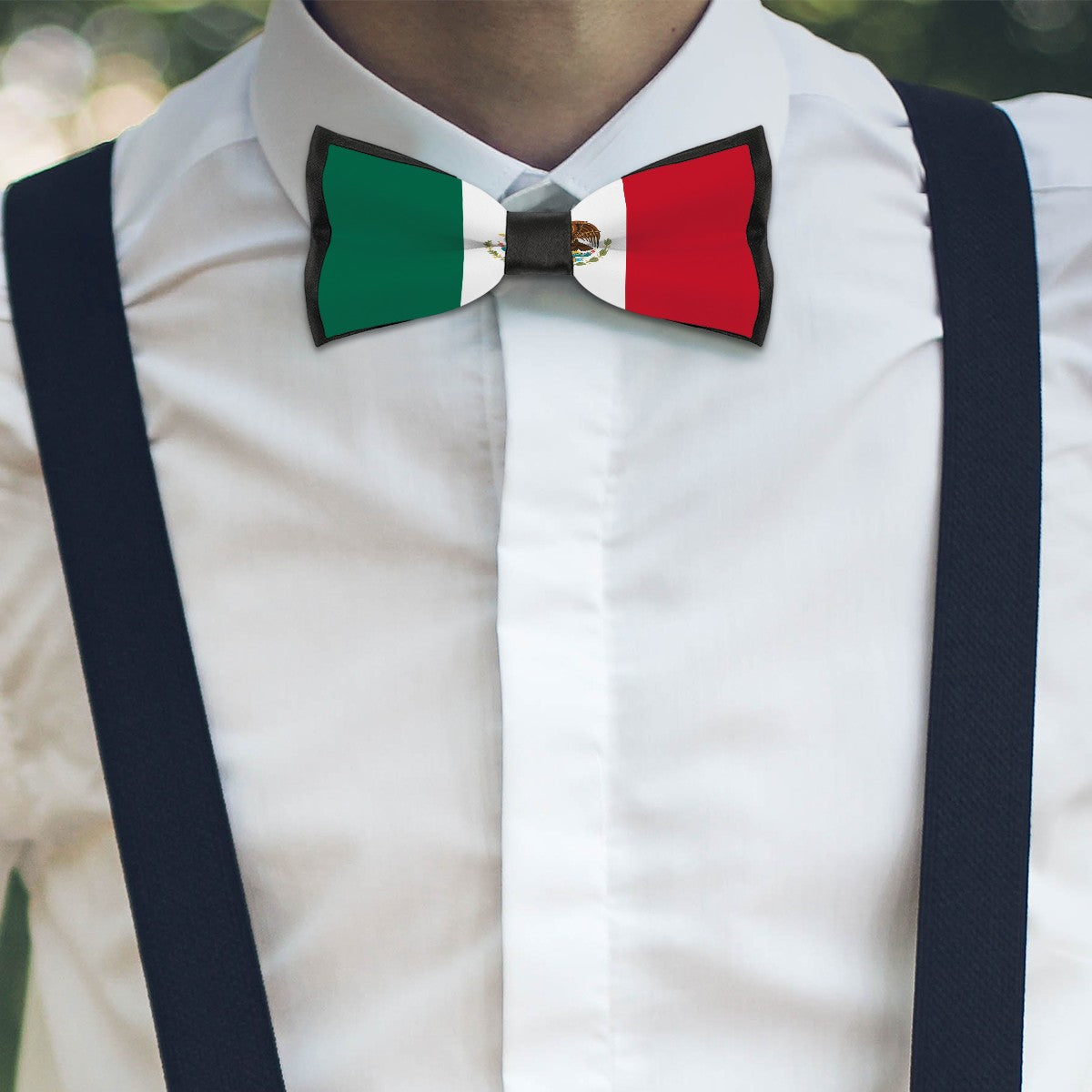 Mexico Flag Inspired Bow Tie style-1
