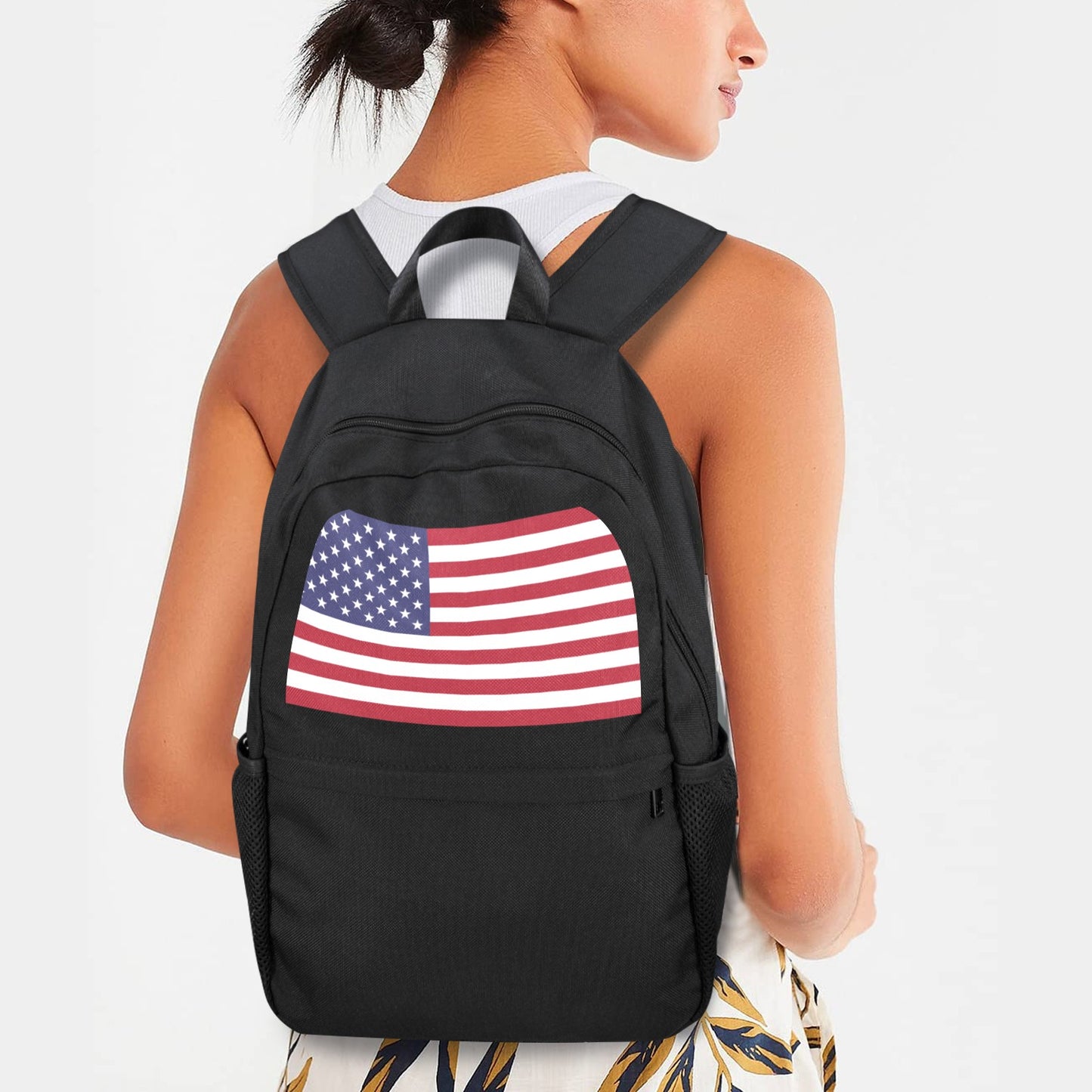 USA/American Flag Inspired Casual Backpack Printed in the USA