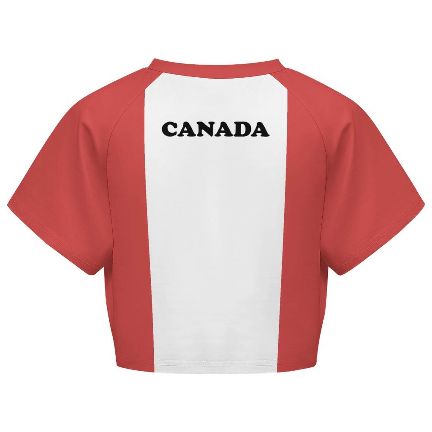 Canada Flag Inspired Women's Cropped Shirt