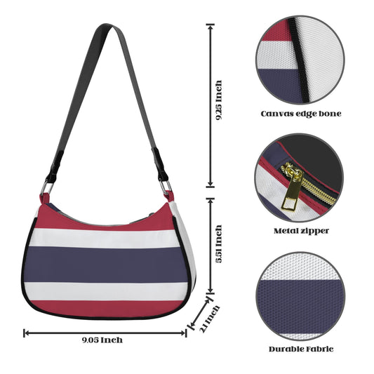 Thailand Flag Inspired Women's Shoulder Bag