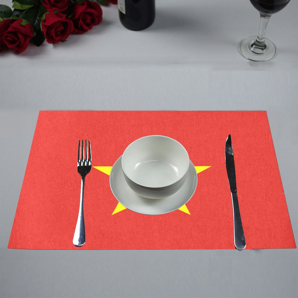 Vietnam Flag Placemats 12" x 18" (Set of 6)