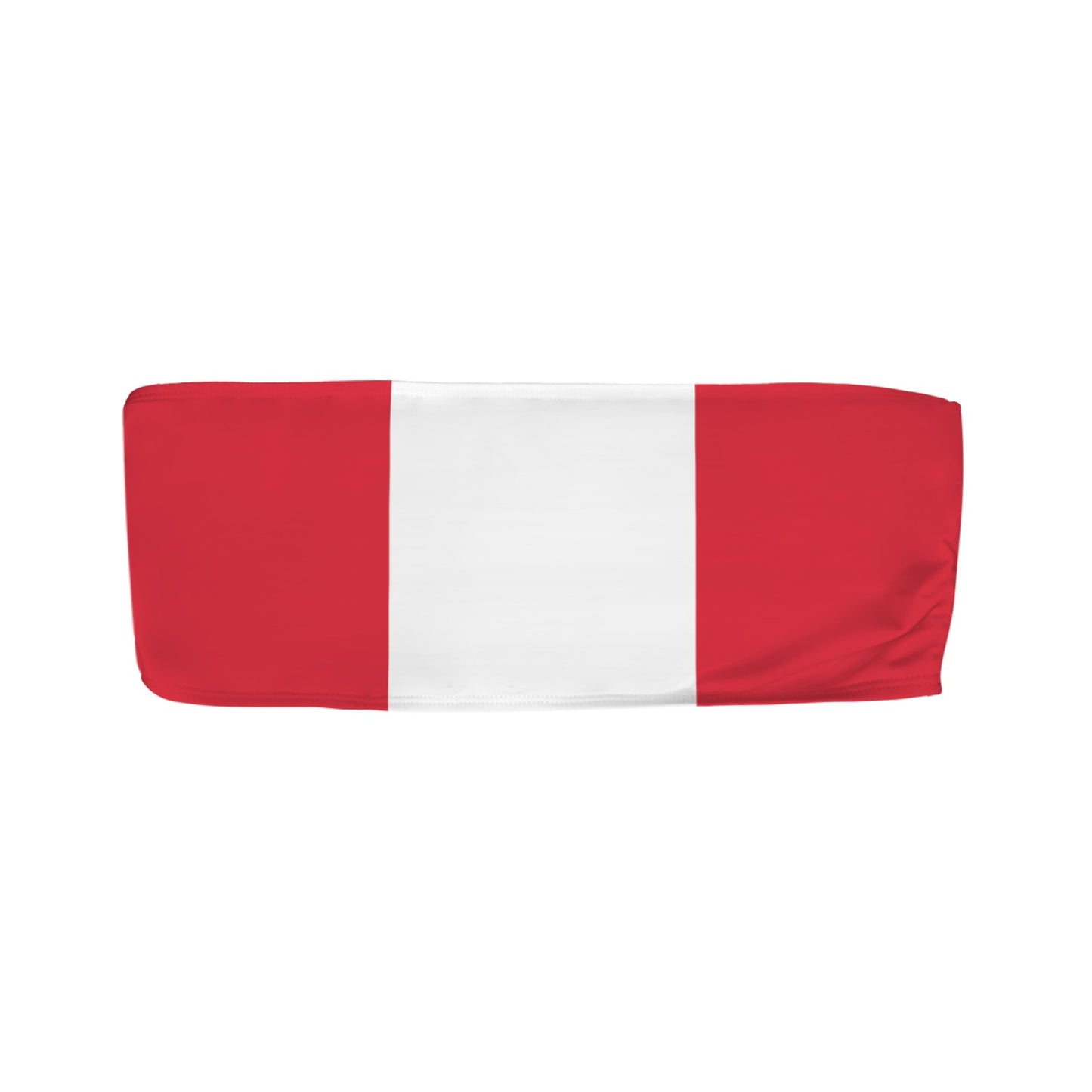 Peru Flag Inspired Bandeau Tube Bikini Top