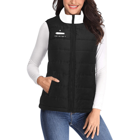 Come and Take It Flag Inspired Women's Padded Vest