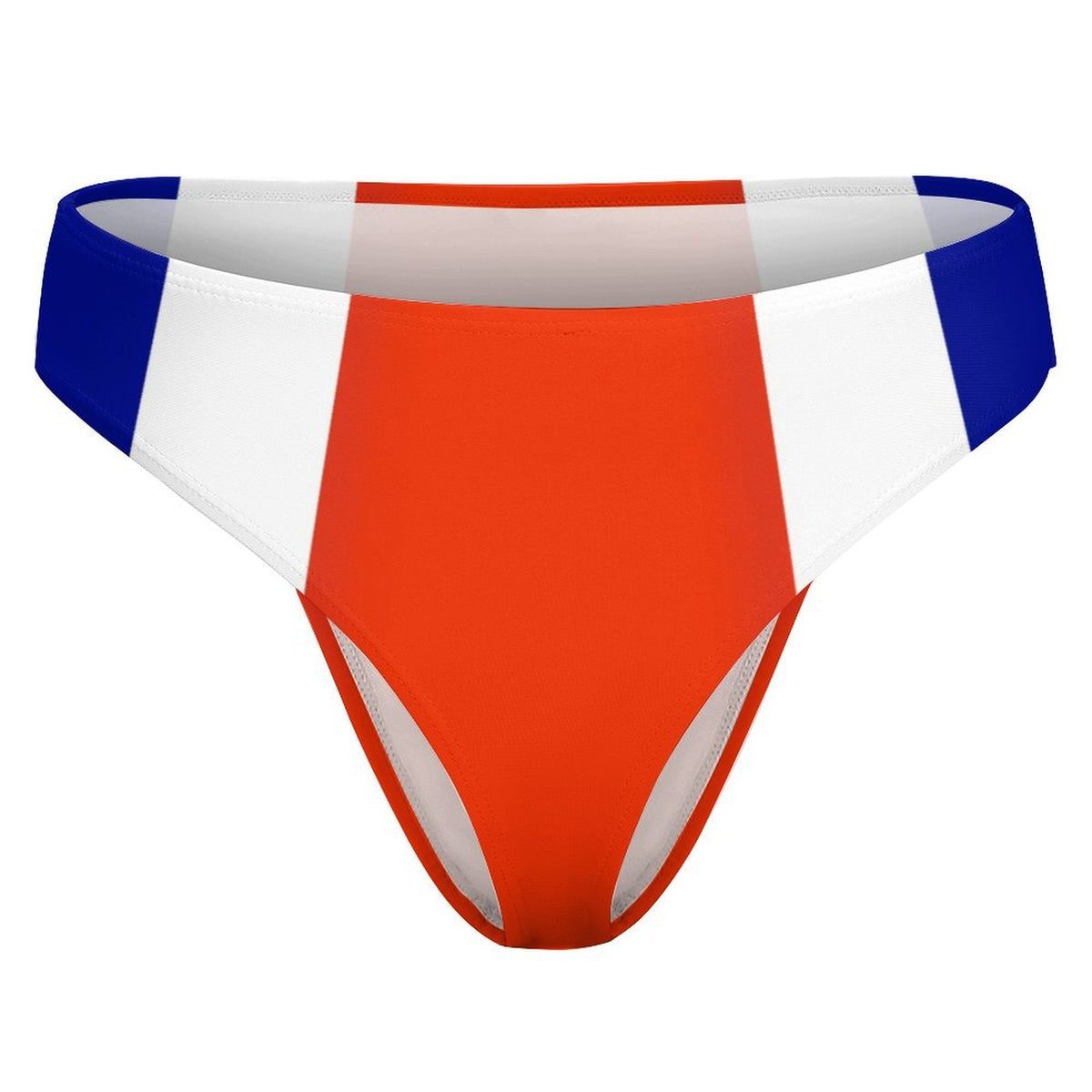 Costa Rica Flag Inspired T-Back Thong Bikini
