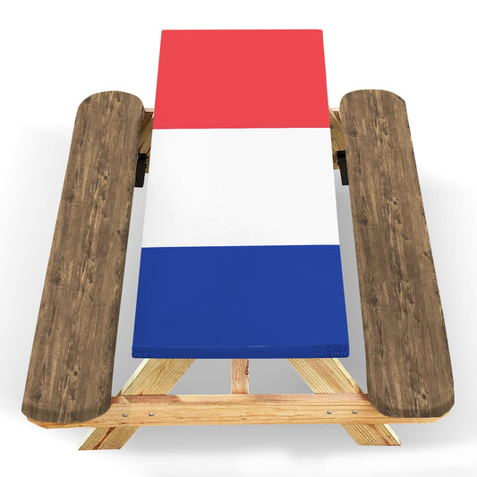 France Flag Picnic Table Cover (72" x 30") (Made in the USA)