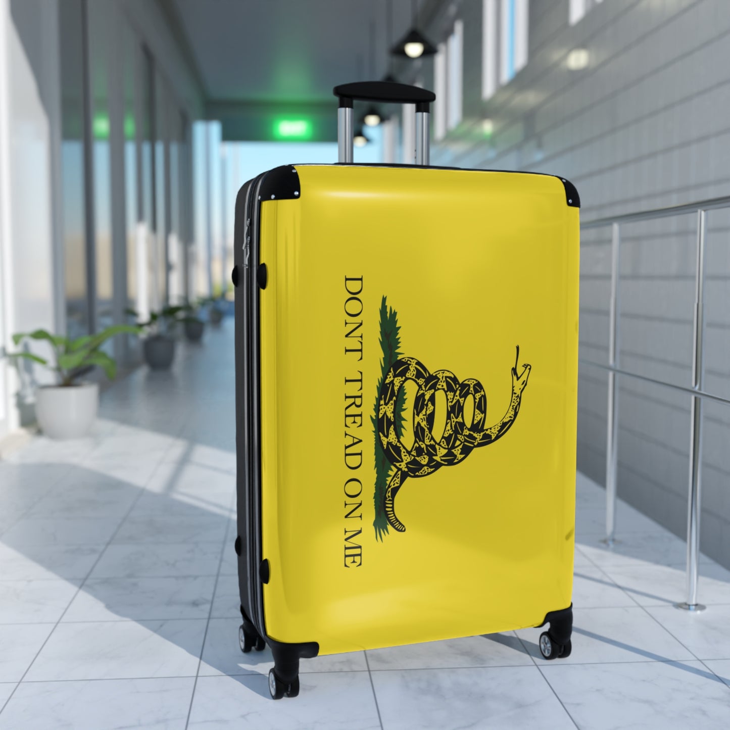 Gadsden Flag Inspired Suitcase