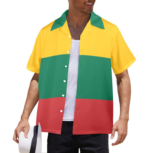 Lithuania Flag Hawaiian Shirt (Made in USA)