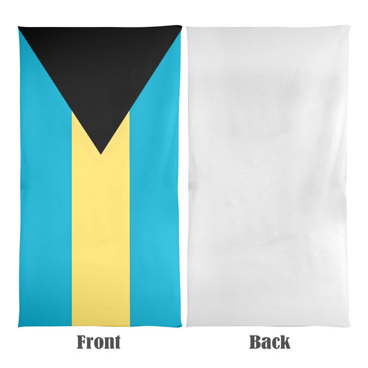 Bahamas Flag Beach Towel 31"x71" (Made in USA)