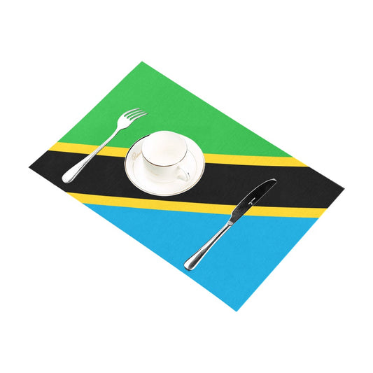 Tanzania Flag Placemats 12" x 18" (Set of 6)