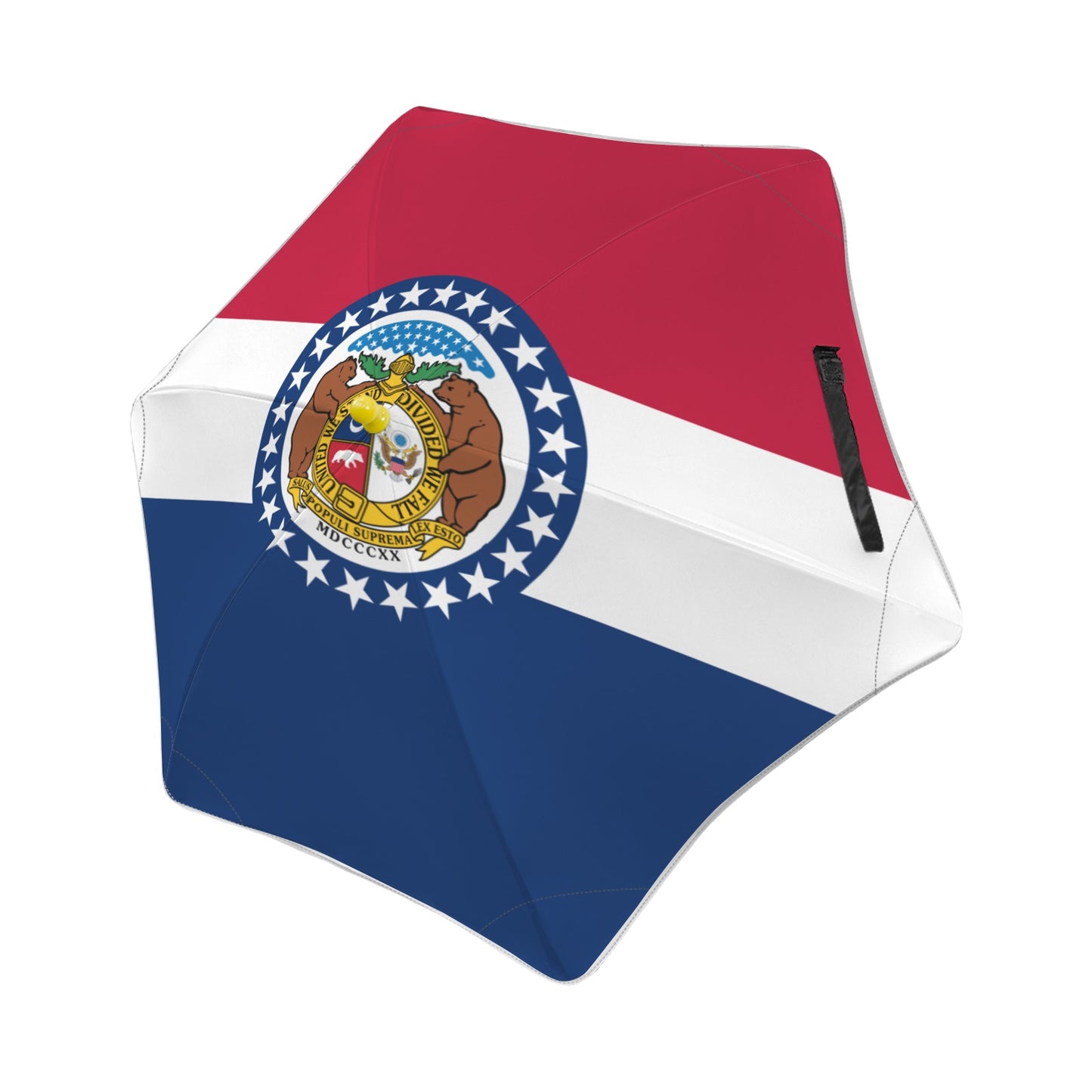 Missouri Flag Inspired Kids Safe Round Corner Umbrella
