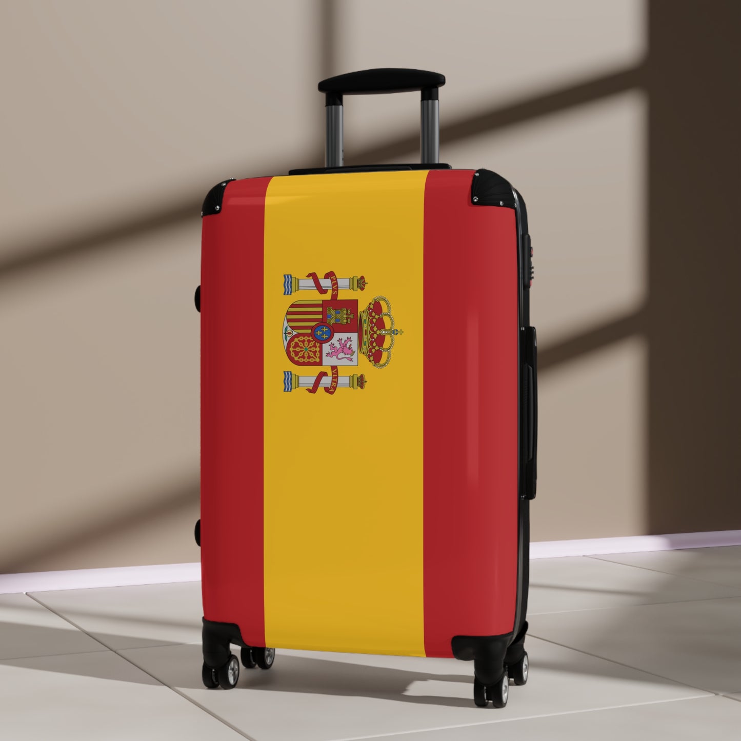 Spain Flag Inspired Suitcase
