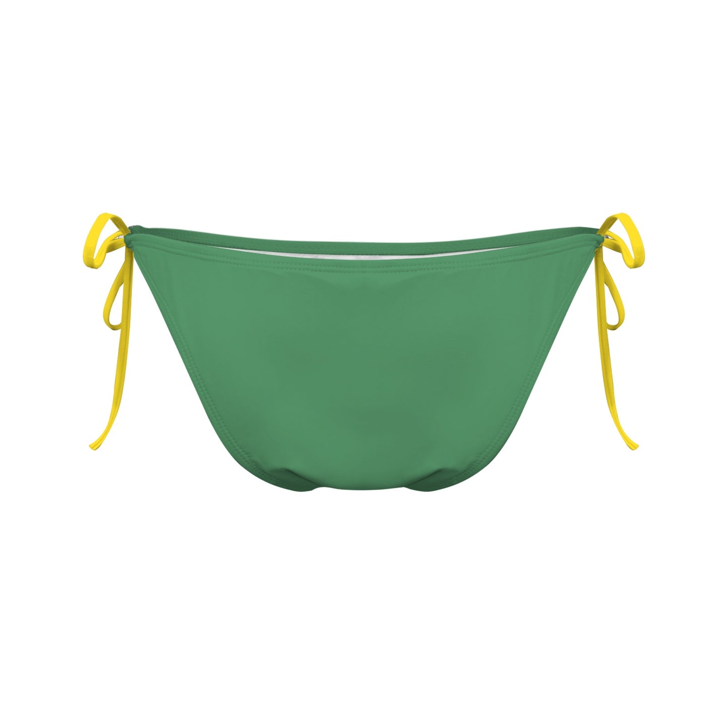Brazil Flag Inspired Colors Style-2 Side-Tie Bikini Bottom