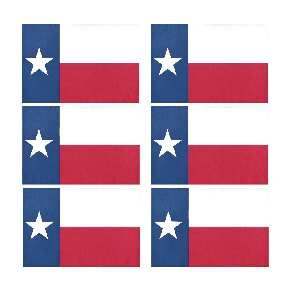 Texas Flag Placemats 12" x 18" (Set of 6)