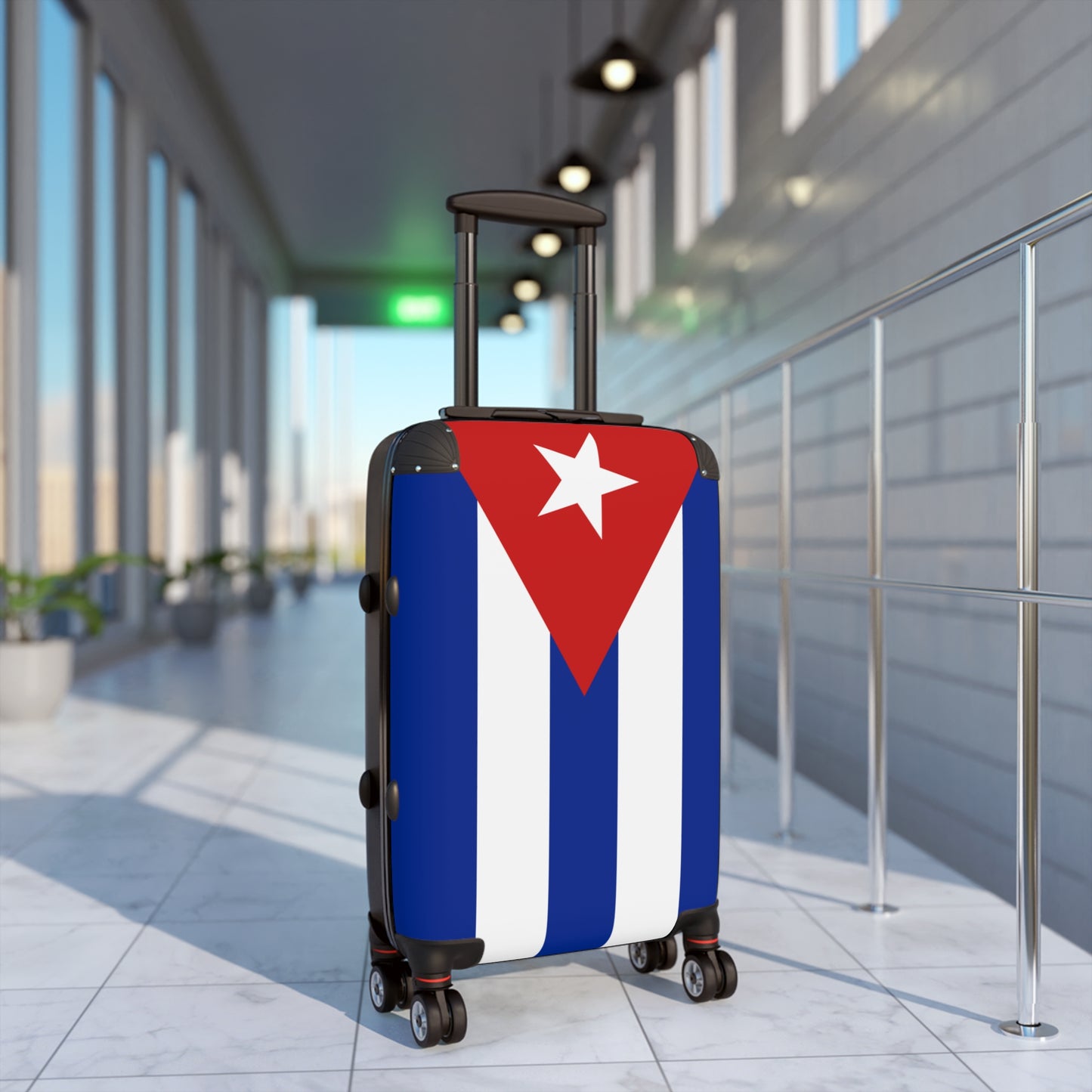 Cuba Flag Inspired Suitcase