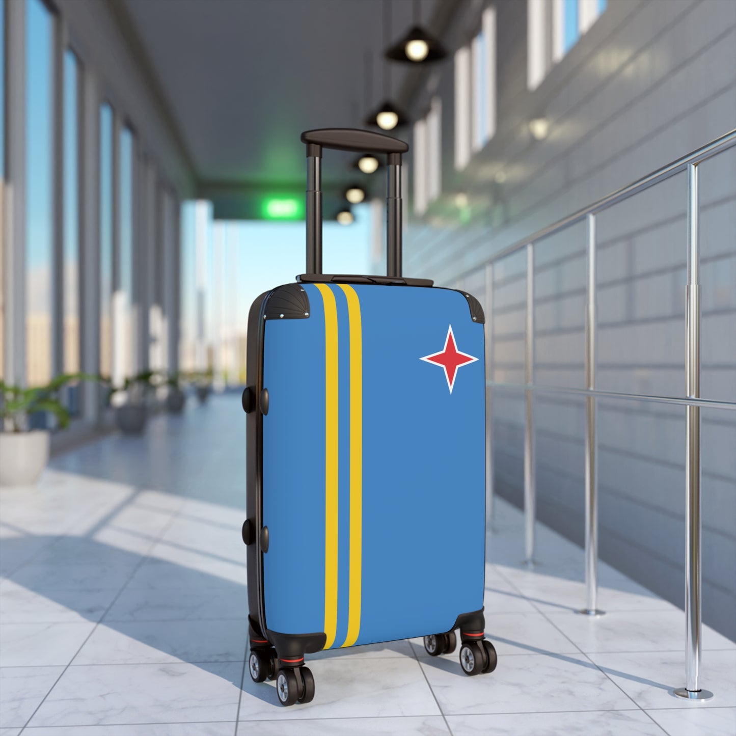 Aruba Flag Inspired Suitcase