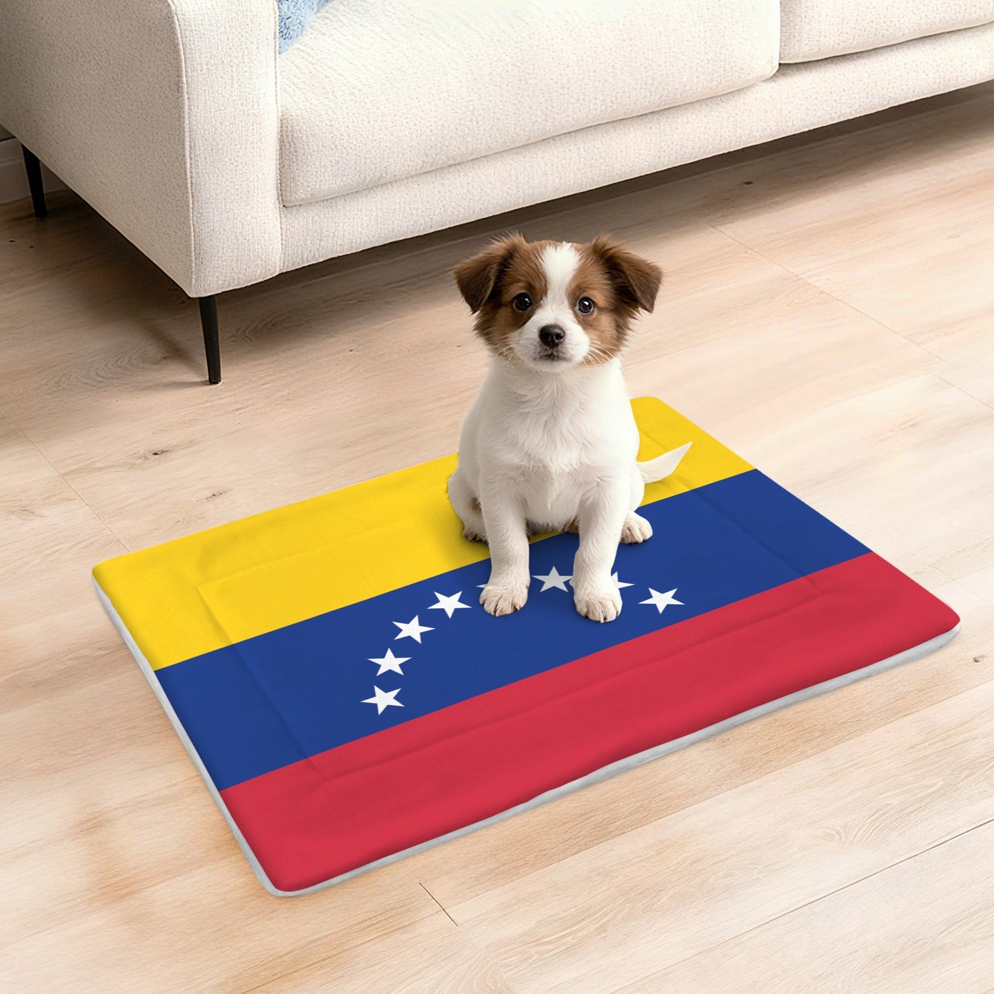 Venezuela Flag Inspired Pet Mat 25x18inch (Made in the USA)