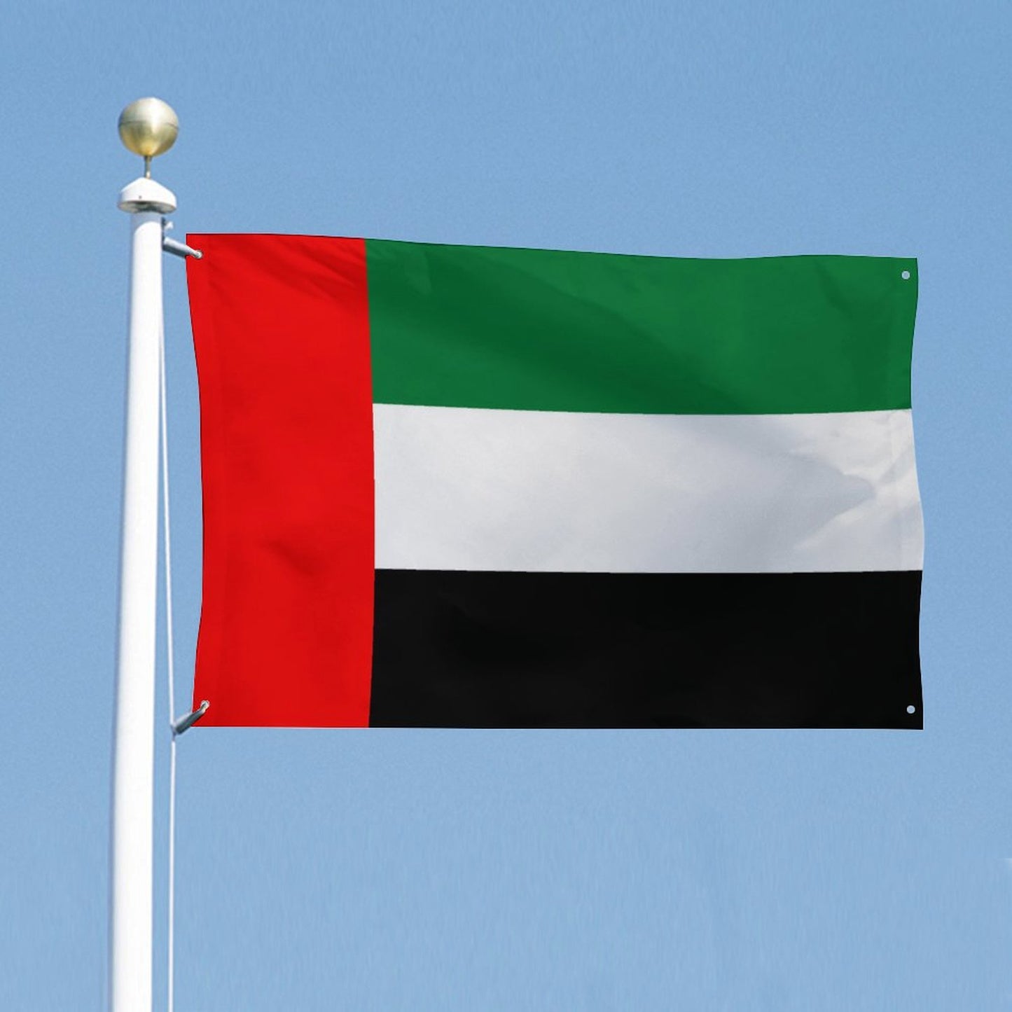 United Arab Emirates Flag Inspired Wall Mount Flag with Four Grommets (35x59 in)