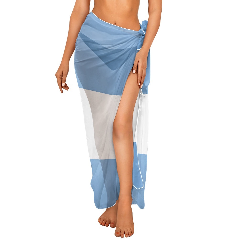 Argentina Flag Inspired Bikini Cover-Up
