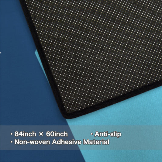 Minnesota Flag Inspired 84x60 Inch Area Rug with Black Binding (Made in the USA)