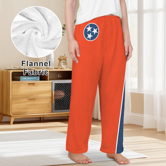Tennessee Flag Inspired Women's Flannel Pajama Trousers Made in the USA