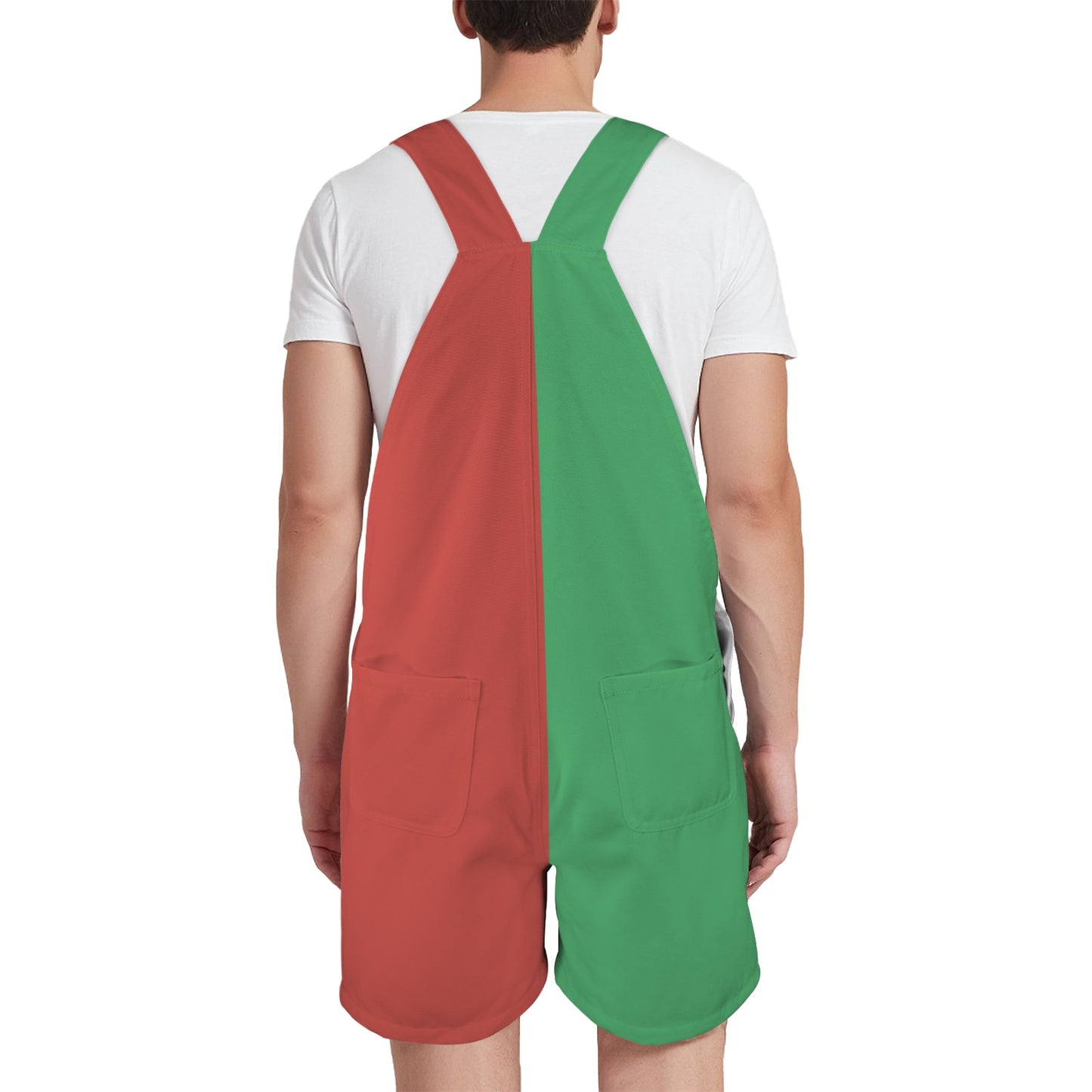Mexico Flag Inspired Unisex Suspender Jumpsuit