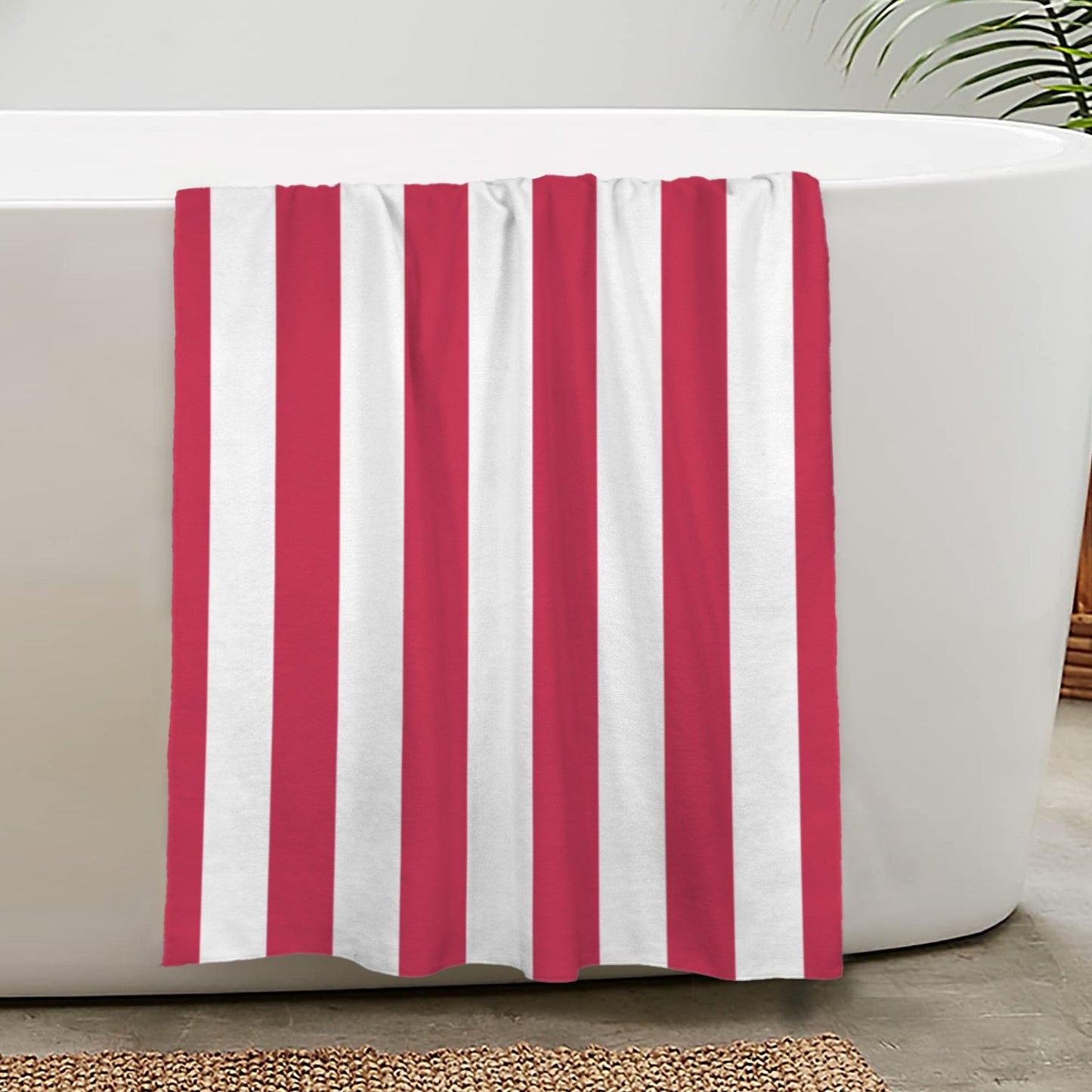 Liberia Flag Inspired Custom Bath Towel 29"x58"(Made in USA)