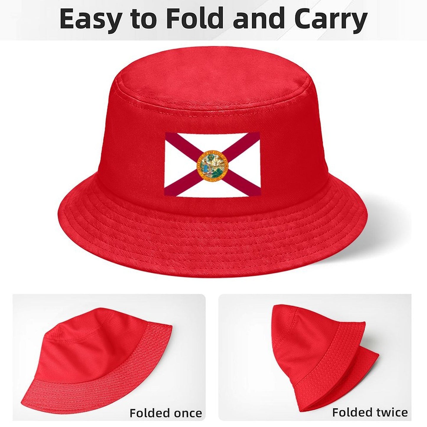 Florida Flag Inspired Kids’ Bucket Hat | Ships from USA