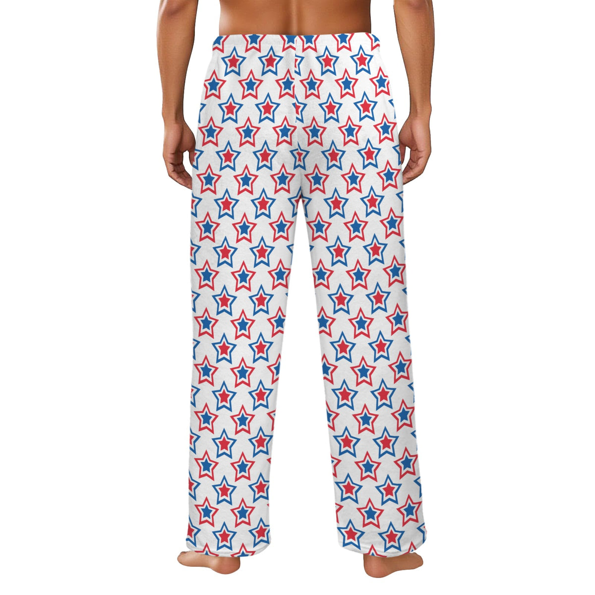 USA/American Flag Inspired Stars Men's Flannel Pajama Trousers Printed in the USA