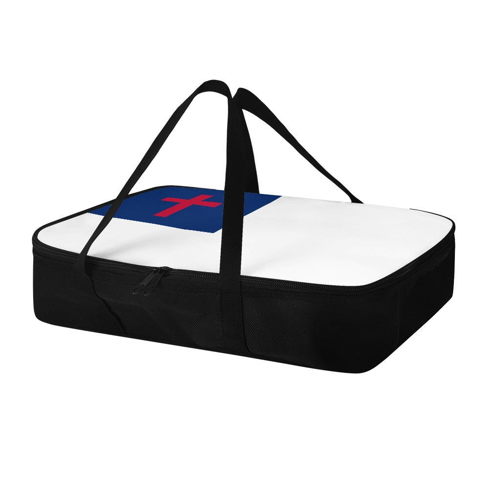 Christian Flag Inspired Insulated Casserole Carrier – Durable Hot & Cold Food Bag