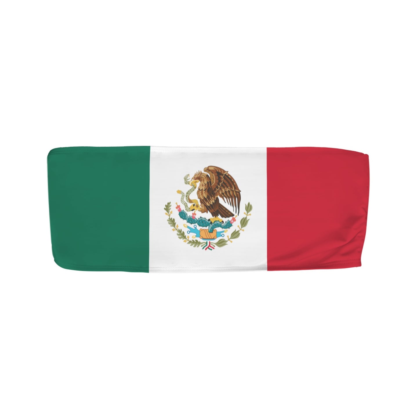 Mexico Flag Inspired Bandeau Tube Bikini Top