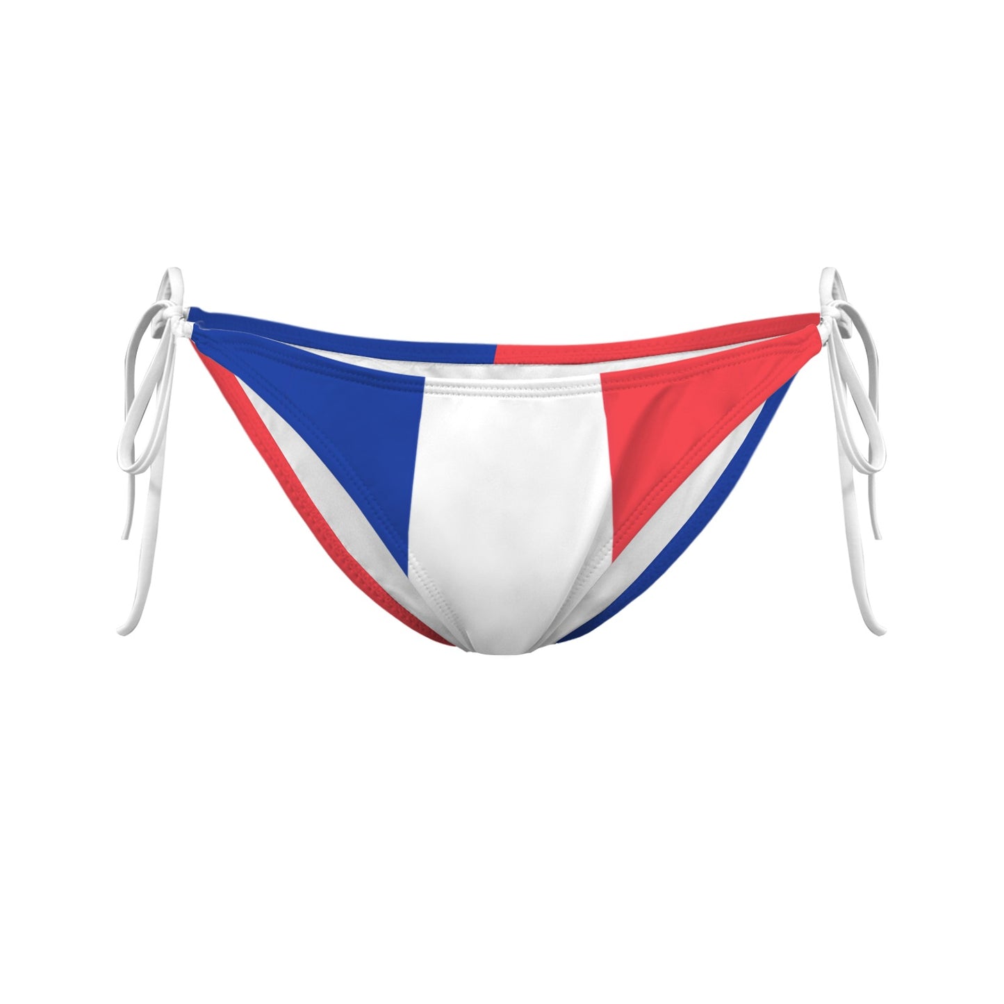 France Flag Inspired Side-Tie Bikini Bottom