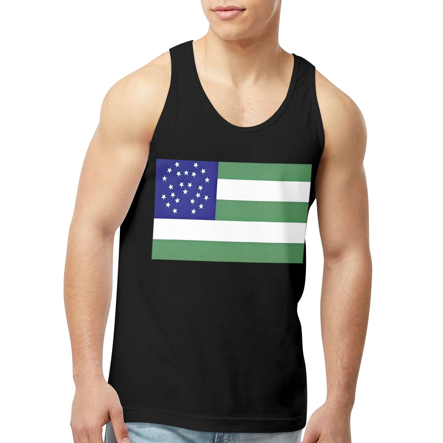 NYPD Flag Men's Tank Top (Front Printing) | Ships from USA
